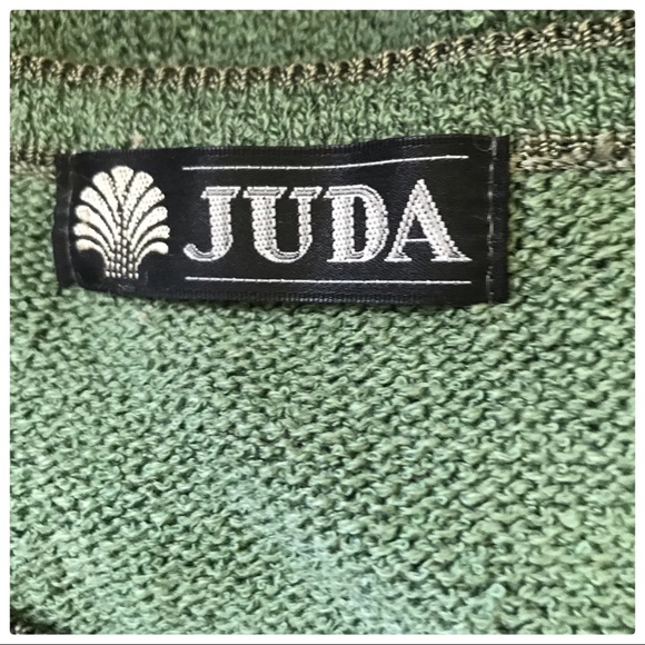 4/$25 90s Vintage Jade Green JUDA Sweater - Picture 5 of 5